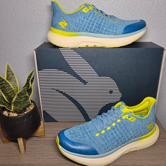 NEW! Rabbit Dream Chaser Running Trainer Shoe Blue/Yellow Lightweight - Men\'s 10 main image 7